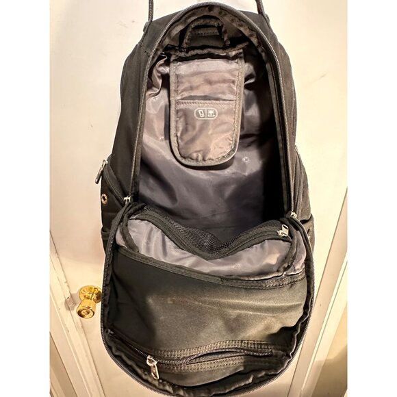 SWISSGEAR Backpack Bug Out Black Large Laptop Hiking Travel Passport Holder - Picture 10 of 16